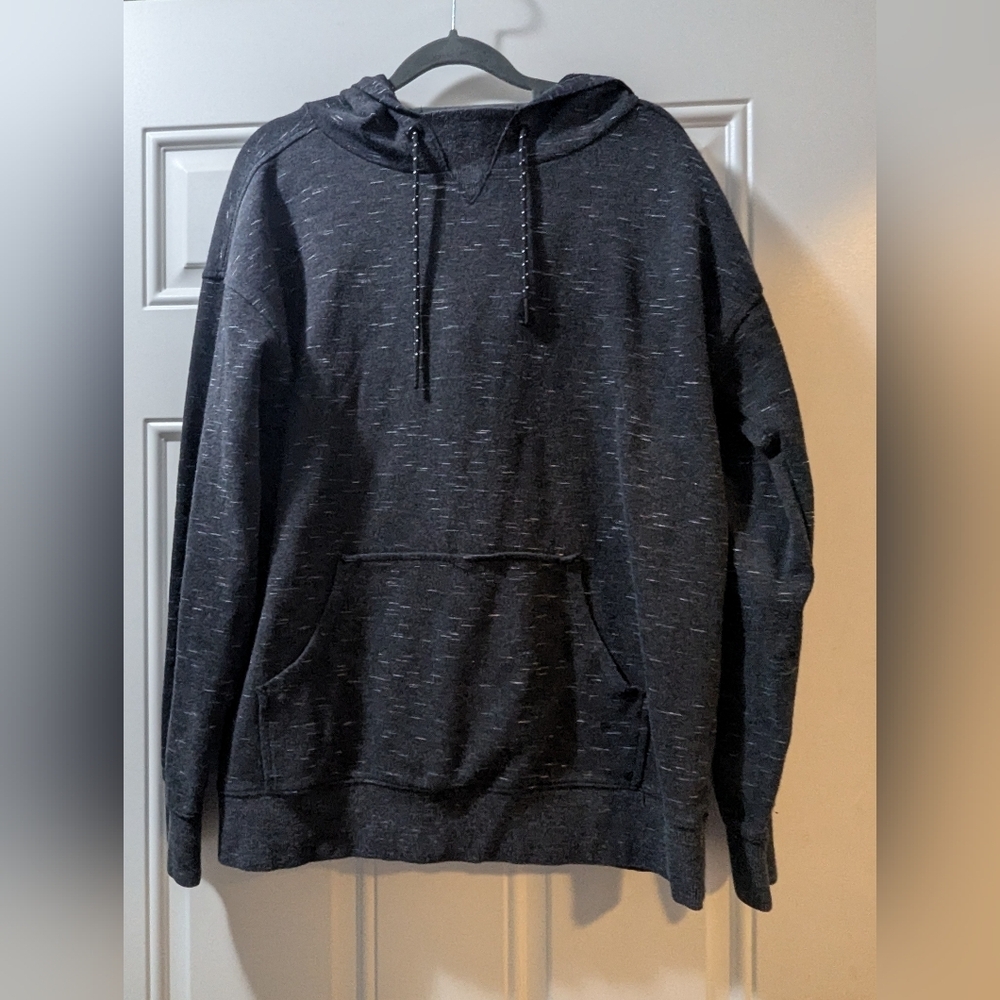 Rebel Canyon Men's Dark Gray/Black Hoodie, Size Medium